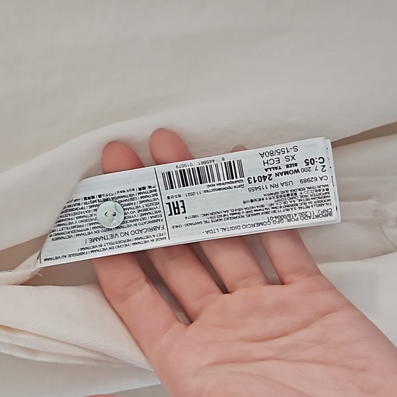 Mango White Silky Blouse - Picture 5 of 5